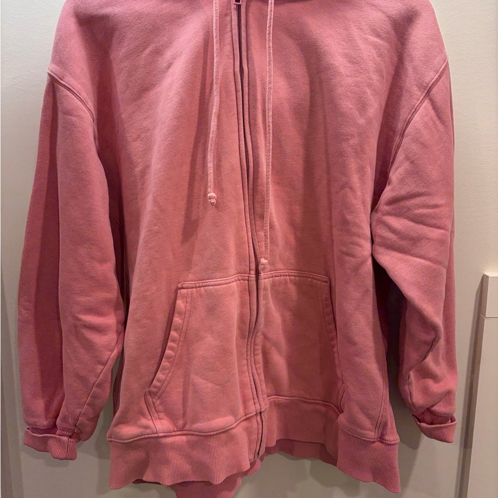 TNA Cozy Fleece Hoodie in Pink